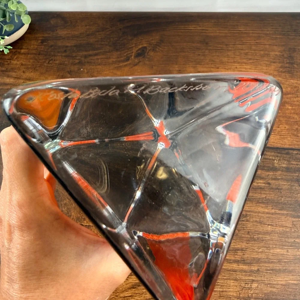 Kosta Boda Kaleidoscope Art Glass Sculpture Monika Backström Signed